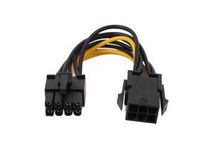 PCI Express 6-Pin to 8-Pin Video Card Power Adapter Cable Black PCI Express 6-Pin to 8-Pin Video Card Power Adapter Cable Black