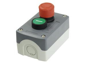 Unique Bargains Unique Bargains 240V 3A Red Emergency Stop Momentary Green Flat Pushbutton Switch Station Box Unique Bargains Unique Bargains 240V 3A Red Emergency Stop Momentary Green Flat Pushbutton Switch Station Box