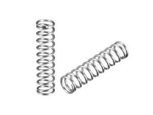 Free length 2 inches Stainless steel coil Extended compressed spring 10 pieces Cable diameter 0.05 inches OD 0.79 inches 
