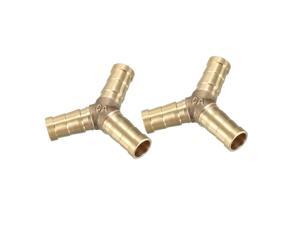 Brass Barbed "Y" Splitter Joiner Connector Pipe Fitting Air Fuel Hose_DR 