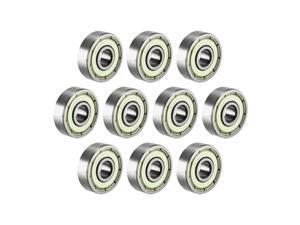 6mm x 19mm x 6mm Chrome Steel Bearings 626Z Deep Groove Ball Bearing with Single Shield 60026 Pack of 5