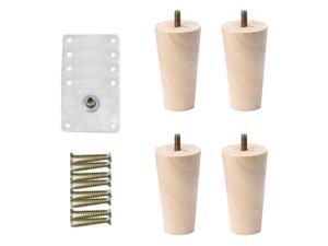 6 Inch Round Solid Wood Furniture Legs Sofa Couch Chair Table Desk Closet Cabinet Feet Replacement Adjuster Set of 4 6 Inch Round Solid Wood Furniture Legs Sofa Couch Chair Table Desk Closet Cabinet Feet Replacement Adjuster Set of 4