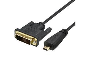 Micro HDMI to DVI Cable Male to 24+1 Male Adapter Cable 3ft 1m Black for HDTV Projector Micro HDMI to DVI Cable Male to 24+1 Male Adapter Cable 3ft 1m Black for HDTV Projector
