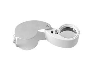 Unique Bargains LED Light Magnifier Silvery Tone 40X Illuminated Loupe Tool Unique Bargains LED Light Magnifier Silvery Tone 40X Illuminated Loupe Tool