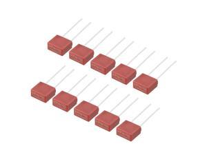 10Pcs DIP Mounted Miniature Square Slow Blow Micro Fuse T6.3A 6.3A 250V Red