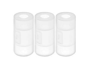 3 pcs AA to Size C Battery Adapters Converter Cases C-Adapter Clear