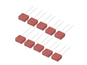 10Pcs DIP Mounted Miniature Square Slow Blow Micro Fuse T1A 1A 250V Red