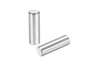 uxcell 5Pcs 6mm X 60mm Dowel Pin 304 Stainless Steel Cylindrical Shelf Support Pin Fasten Elements Silver Tone 