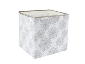 Storage Bin Toy Cube Box Bin Basket for Shelf 13" x 13" x 13" Gray Gypsophila Style