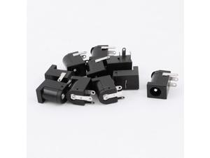 10pcs 3 Pin PCB Mount 5.5x2.1mm Female DC Power Jack Socket Connector 10pcs 3 Pin PCB Mount 5.5x2.1mm Female DC Power Jack Socket Connector