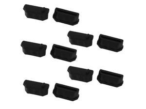 10 Pcs Black Silicone Anti Dust Cover Cap Protector for HDMI Female Port 10 Pcs Black Silicone Anti Dust Cover Cap Protector for HDMI Female Port