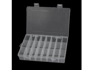 Unique Bargains Plastic 24 Separable Compartments Electronic Components Storage Box 2pcs Unique Bargains Plastic 24 Separable Compartments Electronic Components Storage Box 2pcs