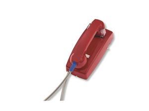 Wall Phone with armored Cord - Red Wall Phone with armored Cord - Red