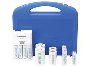 4-position Charger With Eneloop- r 8 Aa & 2 Aaa Batteries & 2 C & 2 D Space 4-position Charger With Eneloop- r 8 Aa & 2 Aaa Batteries & 2 C & 2 D Space