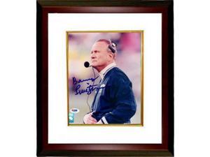 Barry Switzer signed Dallas Cowboys 8x10 Photo Custom Framed- PSA Hologram Barry Switzer signed Dallas Cowboys 8x10 Photo Custom Framed- PSA Hologram