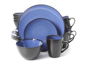 Gibson 94826.16 GH SoHo Lounge Round Dinnerware, Blue - 16 Piece Gibson 94826.16 GH SoHo Lounge Round Dinnerware, Blue - 16 Piece