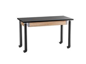 National Public Seating SLT3060AH-10-CAST 30 x 60 in. Adjustable Height Chemical Resistant Top Science Table with Black Legs & Casters National Public Seating SLT3060AH-10-CAST 30 x 60 in. Adjustable Height Chemical Resistant Top Science Table with Black Legs & Casters