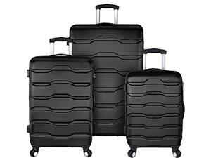 Travelers Choice EL09075K Elite Luggage Omni 3-Piece Hardside Spinner Luggage Set, Black Travelers Choice EL09075K Elite Luggage Omni 3-Piece Hardside Spinner Luggage Set, Black