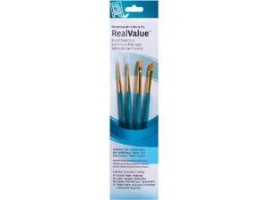 Princeton Brush 9173 Watercolor, Acrylic and Tempera Golden Taklon Brush Set Princeton Brush 9173 Watercolor, Acrylic and Tempera Golden Taklon Brush Set