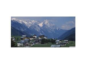 Panoramic Images PPI47889L High angle view of a village on a landscape and a mountain range in the background St. Anton Austria Poster Print by Panoramic Images - 36 x 12 Panoramic Images PPI47889L High angle view of a village on a landscape and a mountain range in the background St. Anton Austria Poster Print by Panoramic Images - 36 x 12