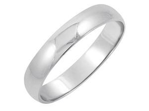 MLG Jewelry TWRZD409-4MM14W SZ 8 4mm Mens 14K White Gold Classic Fit Plain Wedding Band - Size 8 MLG Jewelry TWRZD409-4MM14W SZ 8 4mm Mens 14K White Gold Classic Fit Plain Wedding Band - Size 8