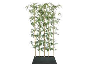 Minx NY VHA101714.KD Laura Ashley 8 Foot Tall Silk Bamboo Tree Screen with Contemporary Wood Planter Minx NY VHA101714.KD Laura Ashley 8 Foot Tall Silk Bamboo Tree Screen with Contemporary Wood Planter