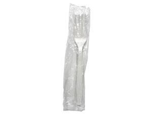 Heavyweight Wrapped Polypropylene Cutlery, Fork, White, 1,000/Carton FORKHWPPWIW Heavyweight Wrapped Polypropylene Cutlery, Fork, White, 1,000/Carton FORKHWPPWIW