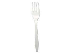 Boardwalk Heavyweight Polypropylene Cutlery, Fork, White, 1000/Carton FORKHWPPWH Boardwalk Heavyweight Polypropylene Cutlery, Fork, White, 1000/Carton FORKHWPPWH