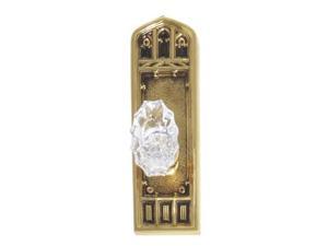 Brass Accents D04-K582A-SAV-610 Interior Door Plate Passage Set, 2.75 in. Backset - Highlighted Brass Brass Accents D04-K582A-SAV-610 Interior Door Plate Passage Set, 2.75 in. Backset - Highlighted Brass