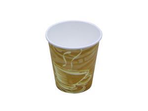 Pactiv D10SHCSWL 10 oz Squat Hot Cup Paper Swirl Design, White - Case of 1000 Pactiv D10SHCSWL 10 oz Squat Hot Cup Paper Swirl Design, White - Case of 1000