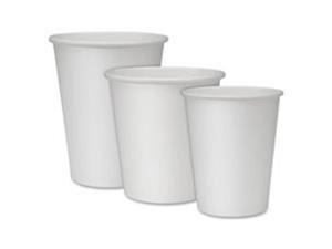 Genuine Joe GJO19047BD Single Wall Lined Disposable Cups - White