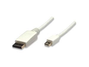 Manhattan 324724 3.3 ft. Mini Display Port Monitor Cable - White Manhattan 324724 3.3 ft. Mini Display Port Monitor Cable - White