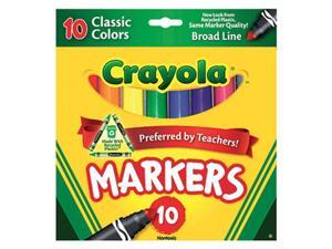 Crayola Broad Line Markers 10Ct Classic Colors Crayola Broad Line Markers 10Ct Classic Colors