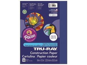 (5 Pk) Tru Ray 9X12 Dark Blue Construction Paper 50Sht Per Pk (5 Pk) Tru Ray 9X12 Dark Blue Construction Paper 50Sht Per Pk