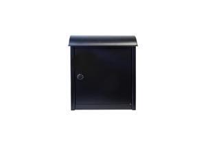 QualArc WF-W1701BK Leece Wall Mounted Mailbox with Combo Lock, Black QualArc WF-W1701BK Leece Wall Mounted Mailbox with Combo Lock, Black