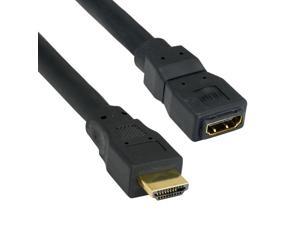 HDMI Extension Cable, High Speed with Ethernet, HDMI Male to HDMI Female, 24AWG, 6 foot
