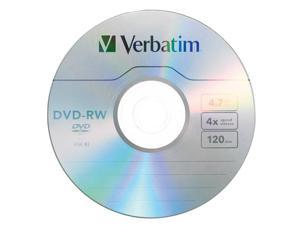 Verbatim DVD-RW, 94836, 4.7GB, 4X, Branded, TAA