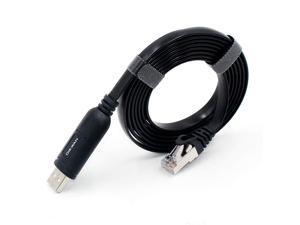 6ft - BLACK One Female Serial To RJ-45 Console Cable By A10 Networks Company 