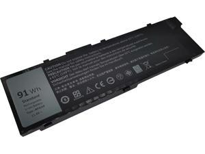 Fully MFKVP 11.4V 91Wh Replacement Laptop Battery Compatible with Dell Precision 7710 7510 Series Notebook MFKVP T05W1
