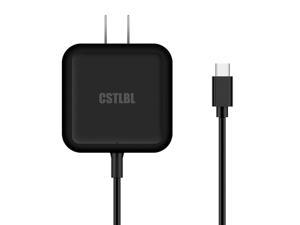 CSTLBL PD 45W USB C Ports Fast Charger for MacBook Pro/Air and Samsung Chromebook Laptop Adapter Plug Black
