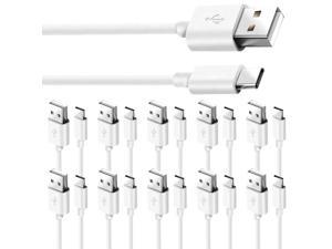 USB Type-C Cable [10-Pack] 3.3ft Fast Charging Data Android Phone Charger Quick Cord, Type C to A Cable Compatible with Galaxy S20 S21 Ultra S10 S9 S8 Plus, A52 A51 Note 10 9 8, LG V50 V40 G8, Pixel