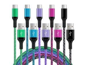 USB C Charger Cable Fast Charge C Type Charging Power Cord 5Pack 6FT for Samsung Galaxy S21 5G/S21 Ultra/S21+/S20 FE Note 21 20 Ultra A12 A11 A51 A21 A71 A10E A32 A42 A72,Google Pixel 6 5 4A 4 3A 3XL