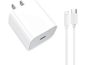 iPhone Fast Charger MFi Certified 18W USB C iPhone Fast Charger 18W| Type-C to Lightning Cable with USB C Ultra Fast Charging Wall Adapter for iPhone 12 Pro Max/12 Mini/11 Pro Max/SE/X/XS/XR/8 Plus