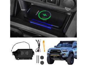 Bomely Fit 2015-2021 Toyota Tacoma Wireless Charger Tray 15W Fast Center Console Wireless Phone Charging Pad Tacoma Accessories