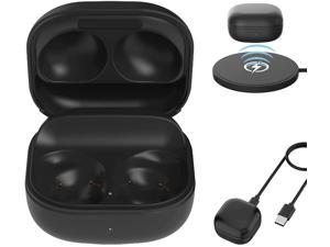 EXMRAT Wireless Charging Case Compatible for Galaxy Buds Pro, Replacement Charger Case Dock with Bluetooth Pairing, Wireless Charging & USB-C Wired Charging (Only Charging Case, No Earbuds)