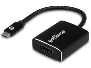 gofanco USB-C to HDMI 2.0 Adapter (Black) – Thunderbolt 3 Compatible, for 2016/17 MacBook Pro, MacBook, ChromeBook Pixel, Supporting UHD 4K @60Hz, LED, “DisplayPort Alternate Mode”via USB-C Required …