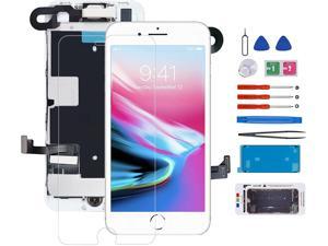 Digitizer with Camera,Sensors,& Earpiece Fully Pre-Assembled for an Easy & Quick Installation Set Includes All Tools White, iPhone 7 Apple iPhone LCD Display Screen Repair & Replacement Kit