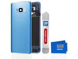 MMOBIEL Back Cover Battery Door with Camera Lens Compatible with Samsung Galaxy S8 Plus G955 6.2 Inch (Coral Blue)