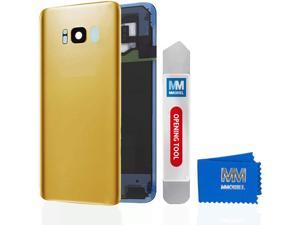 MMOBIEL Back Cover Battery Door with Camera Lens Compatible with Samsung Galaxy S8 Plus G955 6.2 Inch (Gold)