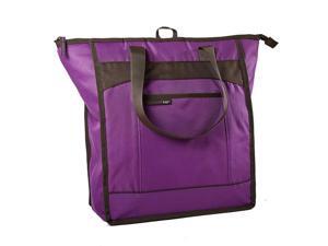Medport 5060RR1611 Rachael Ray ChillOut Thermal Tote Insulated Bag - Purple with Brown Trim Medport 5060RR1611 Rachael Ray ChillOut Thermal Tote Insulated Bag - Purple with Brown Trim